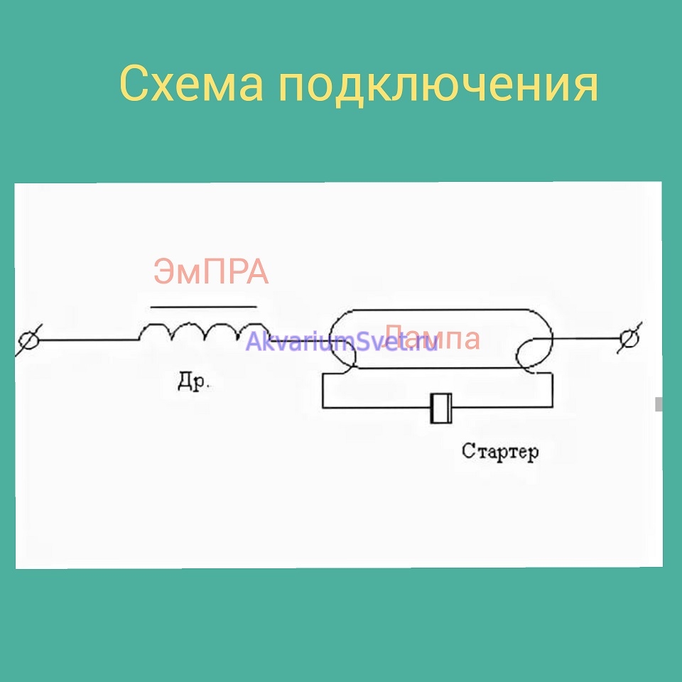 Схема подключения ЭмПРА